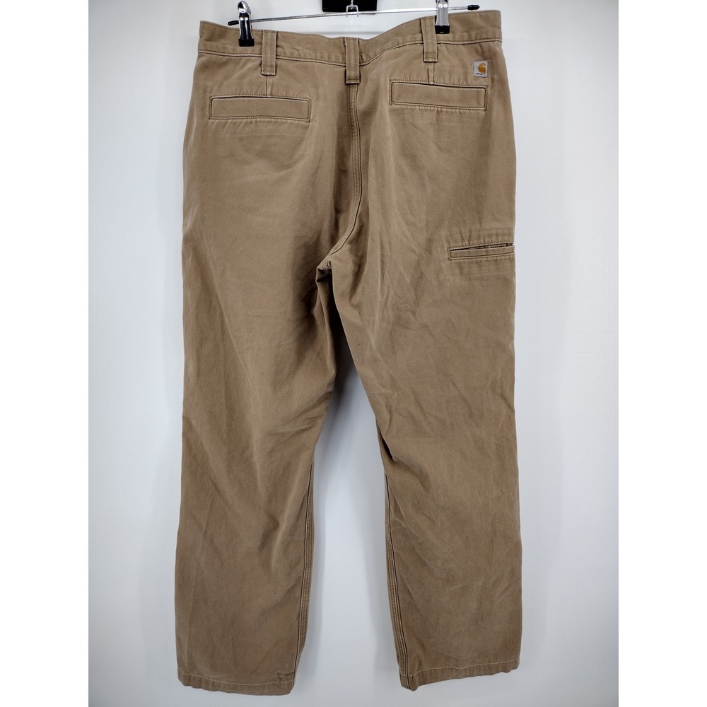 Carhartt‎ Relaxed Fit Cotton Canvas Work Pants Brown Mens 36x32. #100095-253